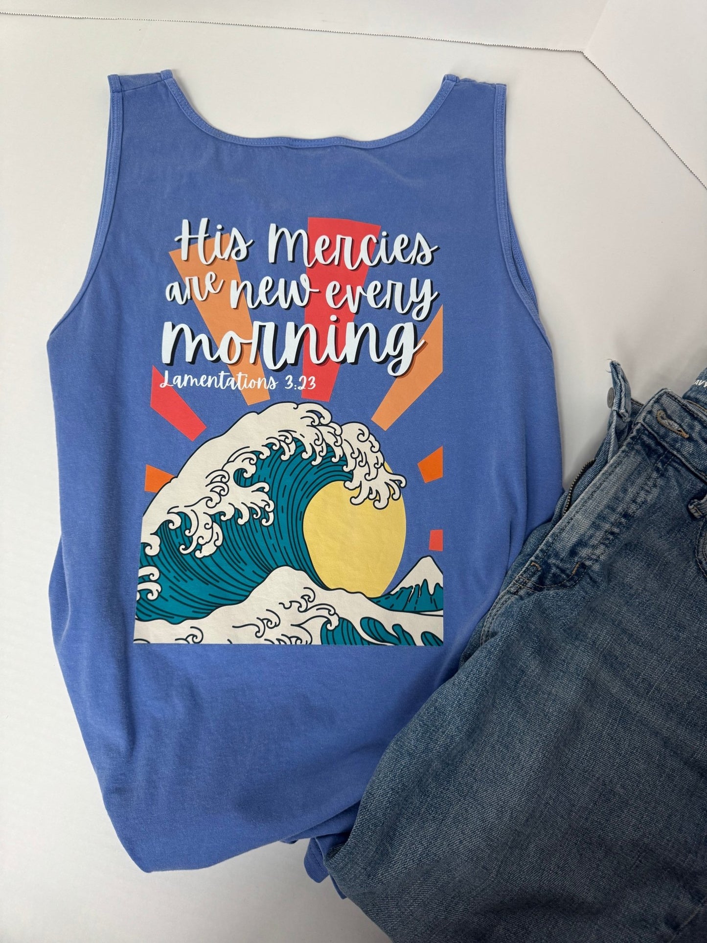 His Mercies Unisex Tank - Seek and Share Designs