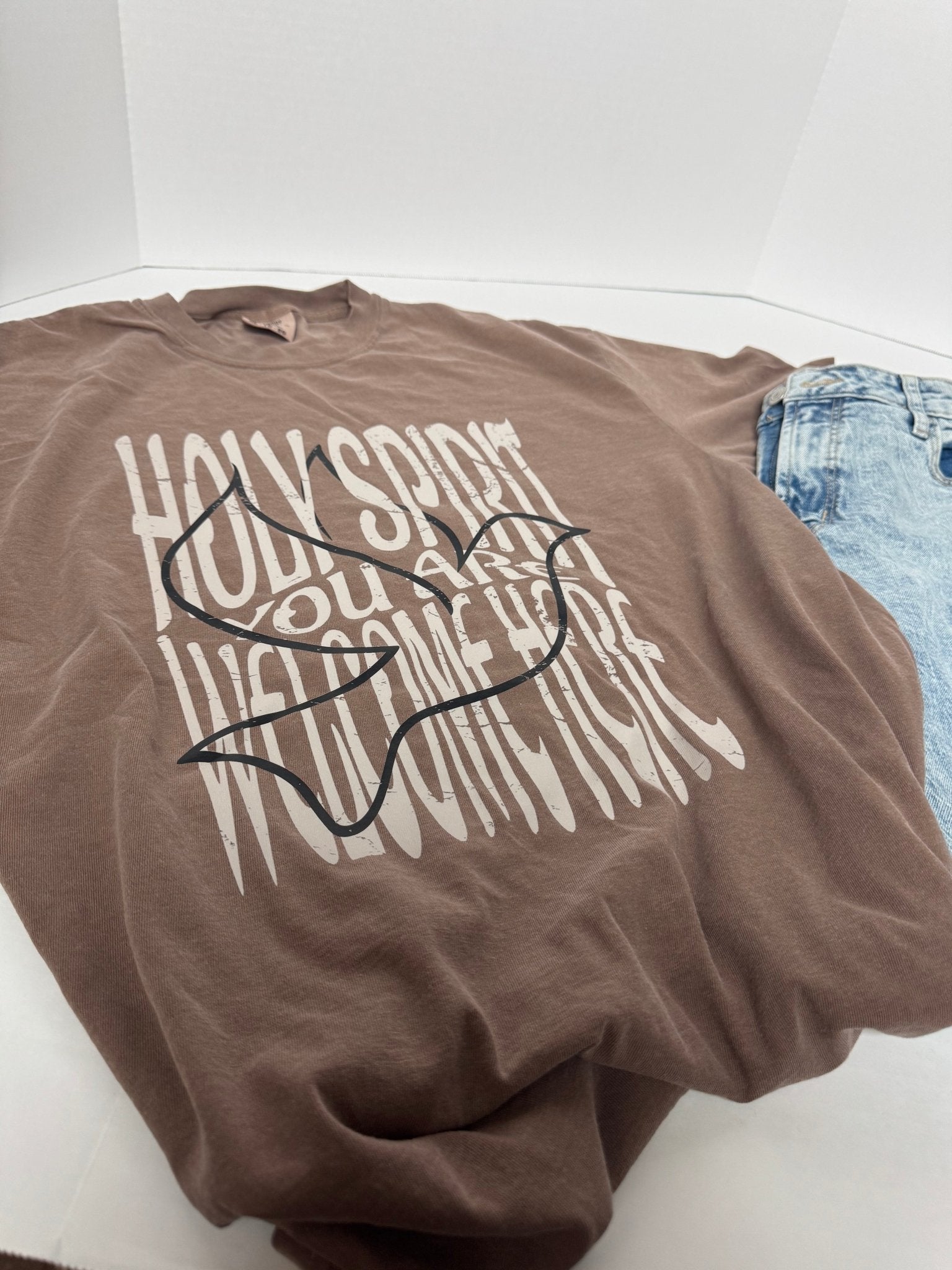 Holy Spirit You Are Welcome Here Unisex Tee - Seek and Share Designs