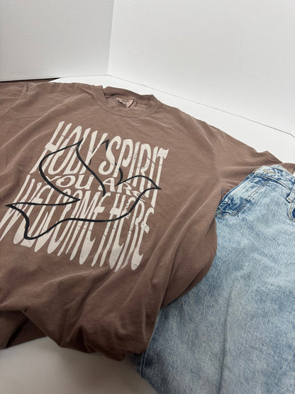 Holy Spirit You Are Welcome Here Unisex Tee - Seek and Share Designs