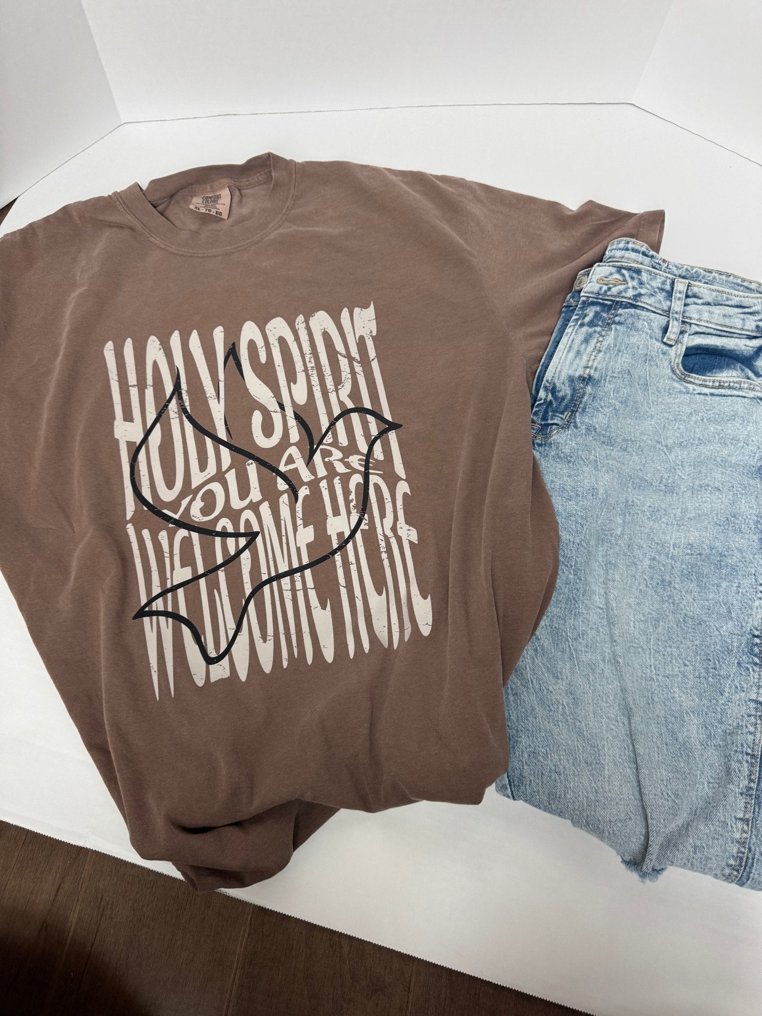 Holy Spirit You Are Welcome Here Unisex Tee - Seek and Share Designs