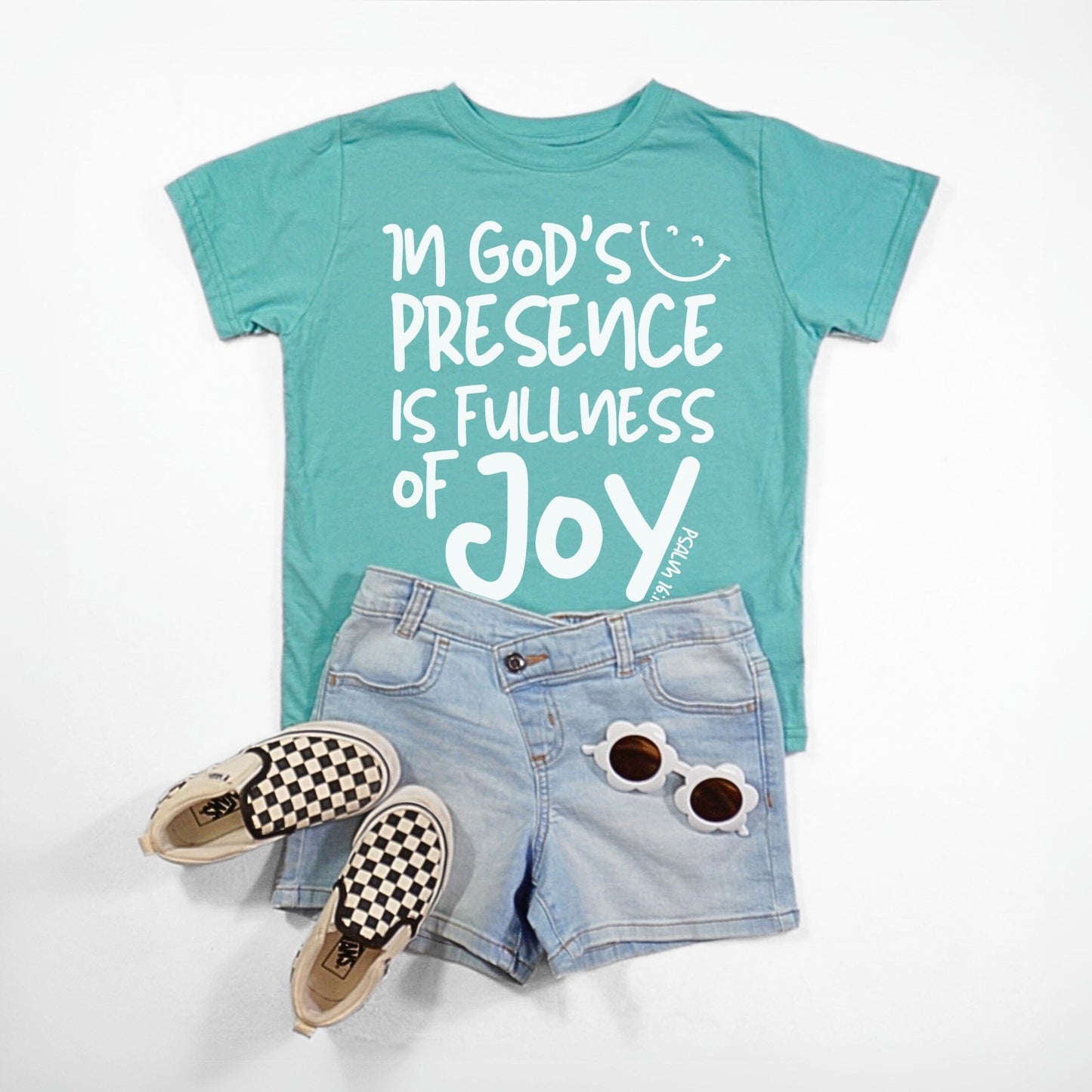 In God's Presence is Fullness of Joy Toddler Unisex Tee - Seek and Share Designs
