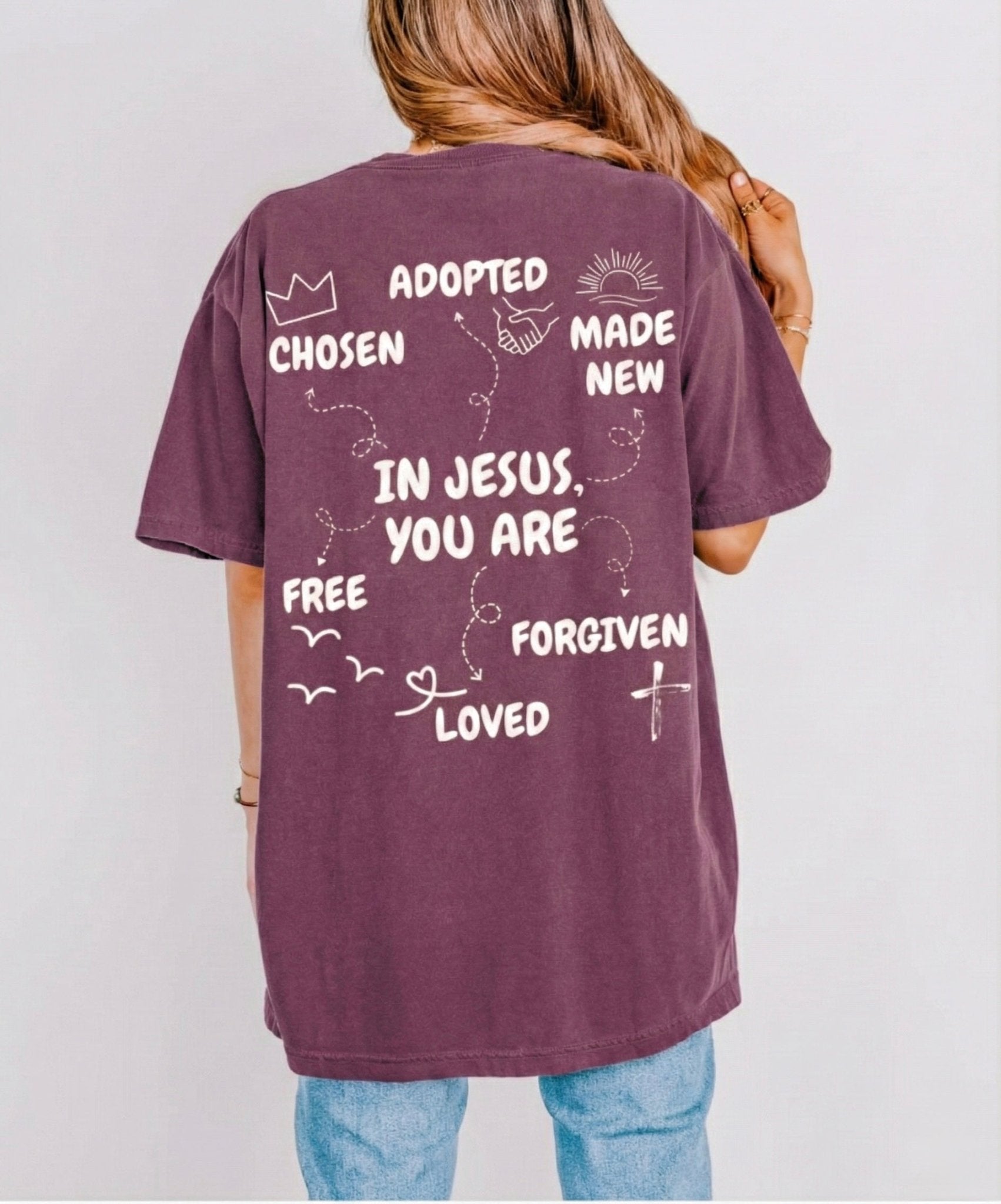 In Jesus, You Are Unisex Tee - Seek and Share Designs