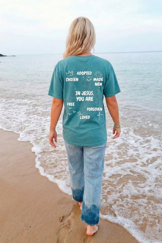 In Jesus, You Are Unisex Tee - Seek and Share Designs
