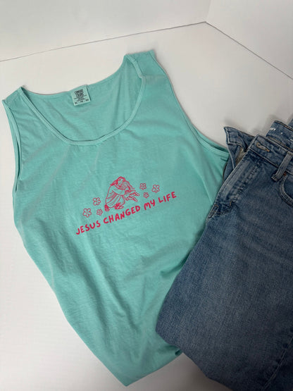 Jesus Changed My Life Unisex Tank - Seek and Share Designs