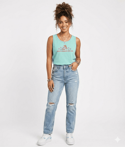 Jesus Changed My Life Unisex Tank - Seek and Share Designs