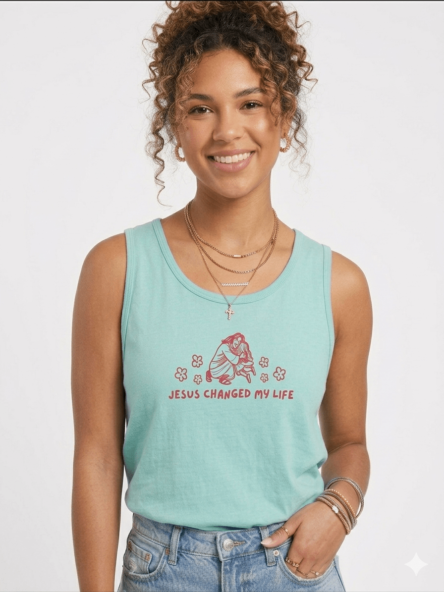 Jesus Changed My Life Unisex Tank - Seek and Share Designs