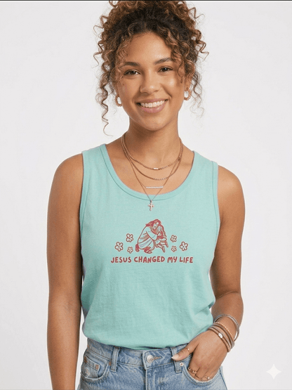 Jesus Changed My Life Unisex Tank - Seek and Share Designs