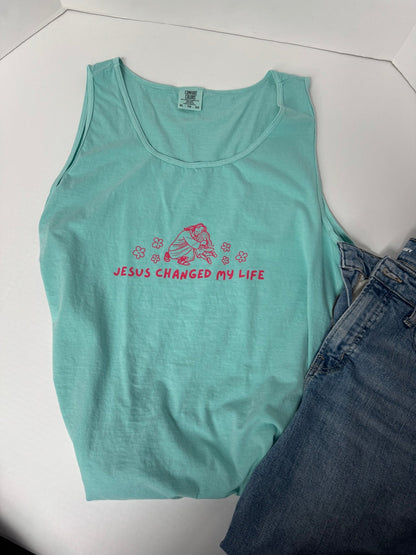 Jesus Changed My Life Unisex Tank - Seek and Share Designs