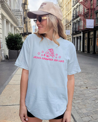 Jesus Changed My Life Unisex Tee - Seek and Share Designs