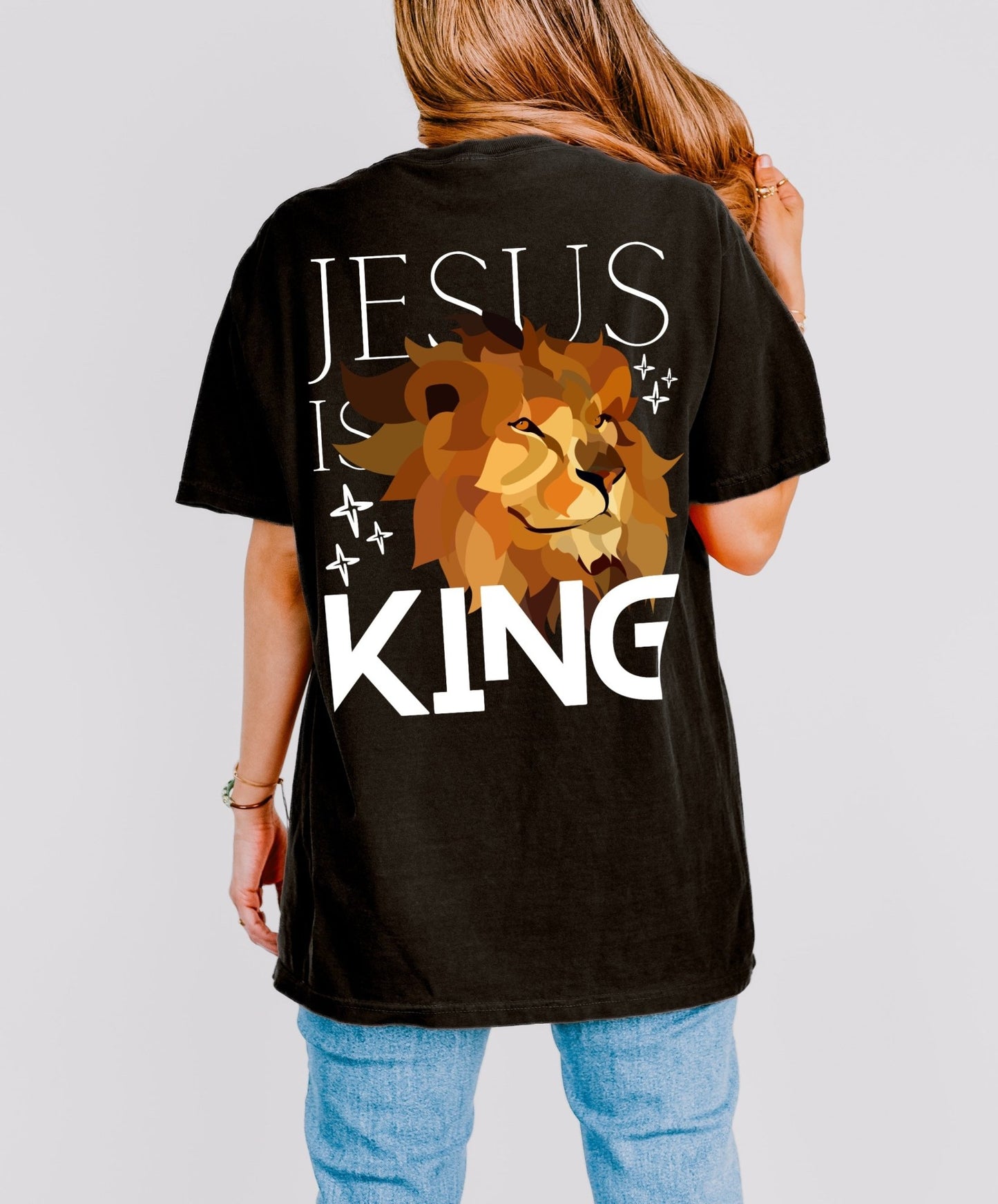 Jesus Is King Lion Unisex Tee - Seek and Share Designs