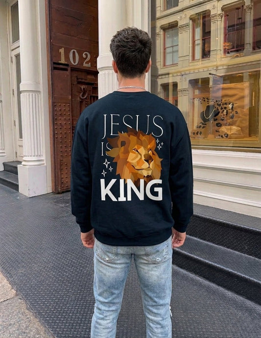 Jesus is King Unisex Sweatshirt - Seek and Share Designs