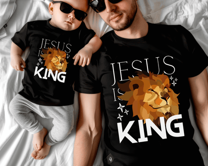 Jesus is King Unisex Tees Family Matching - Baby through Adult sizes - Seek and Share Designs