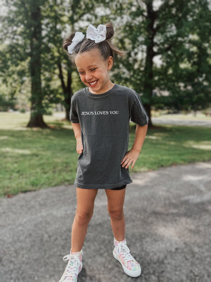 Jesus Loves You Unisex Youth Tee - Seek and Share Designs