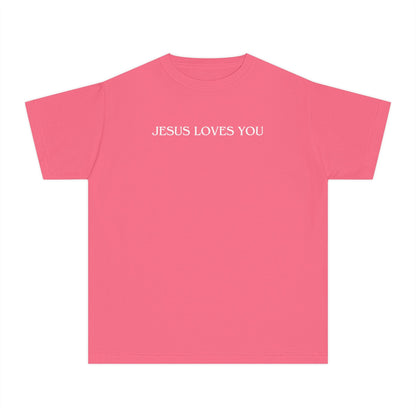 Jesus Loves You Unisex Youth Tee - Seek and Share Designs