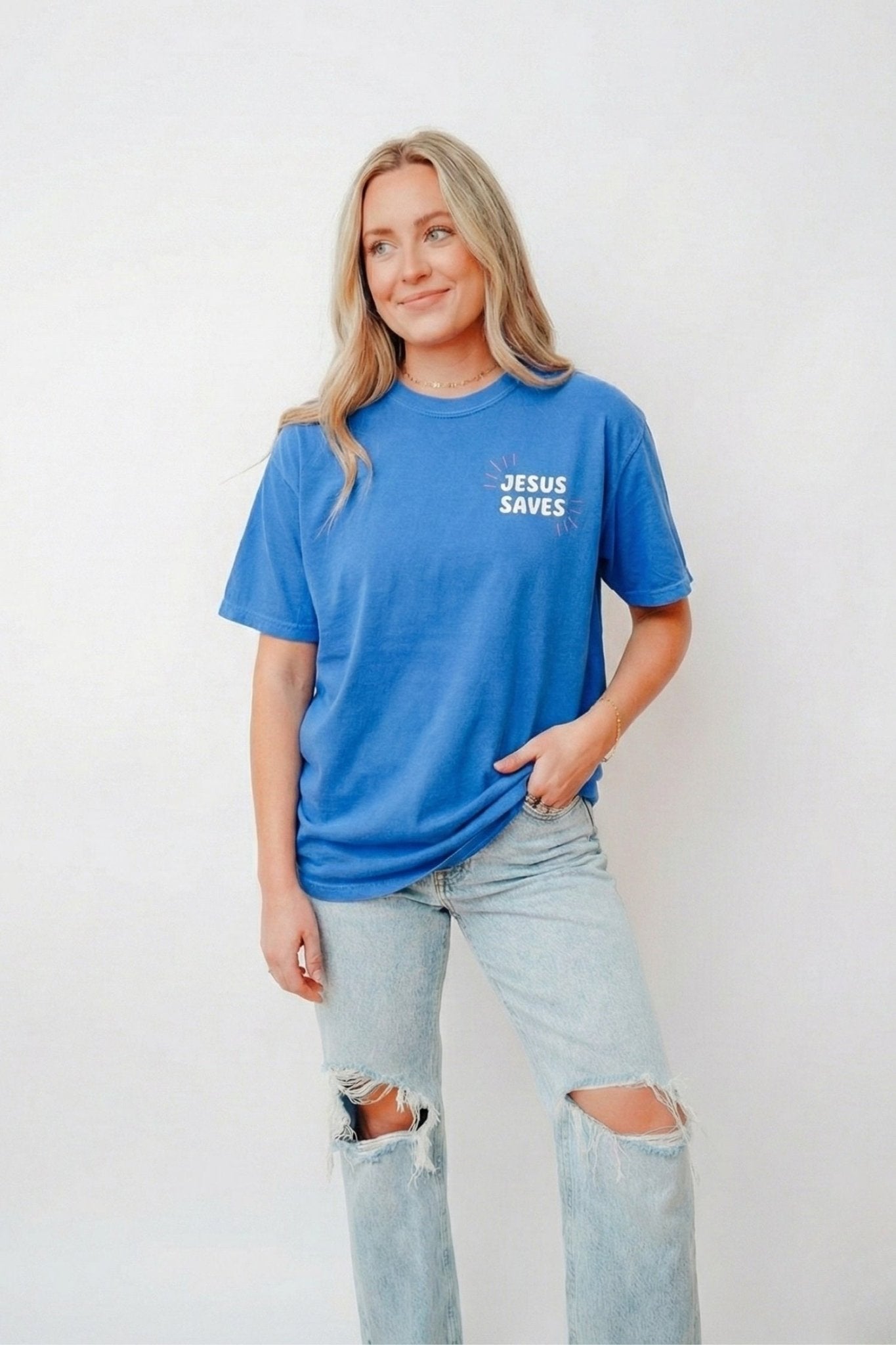 Jesus Saves Unisex Tee - Seek and Share Designs