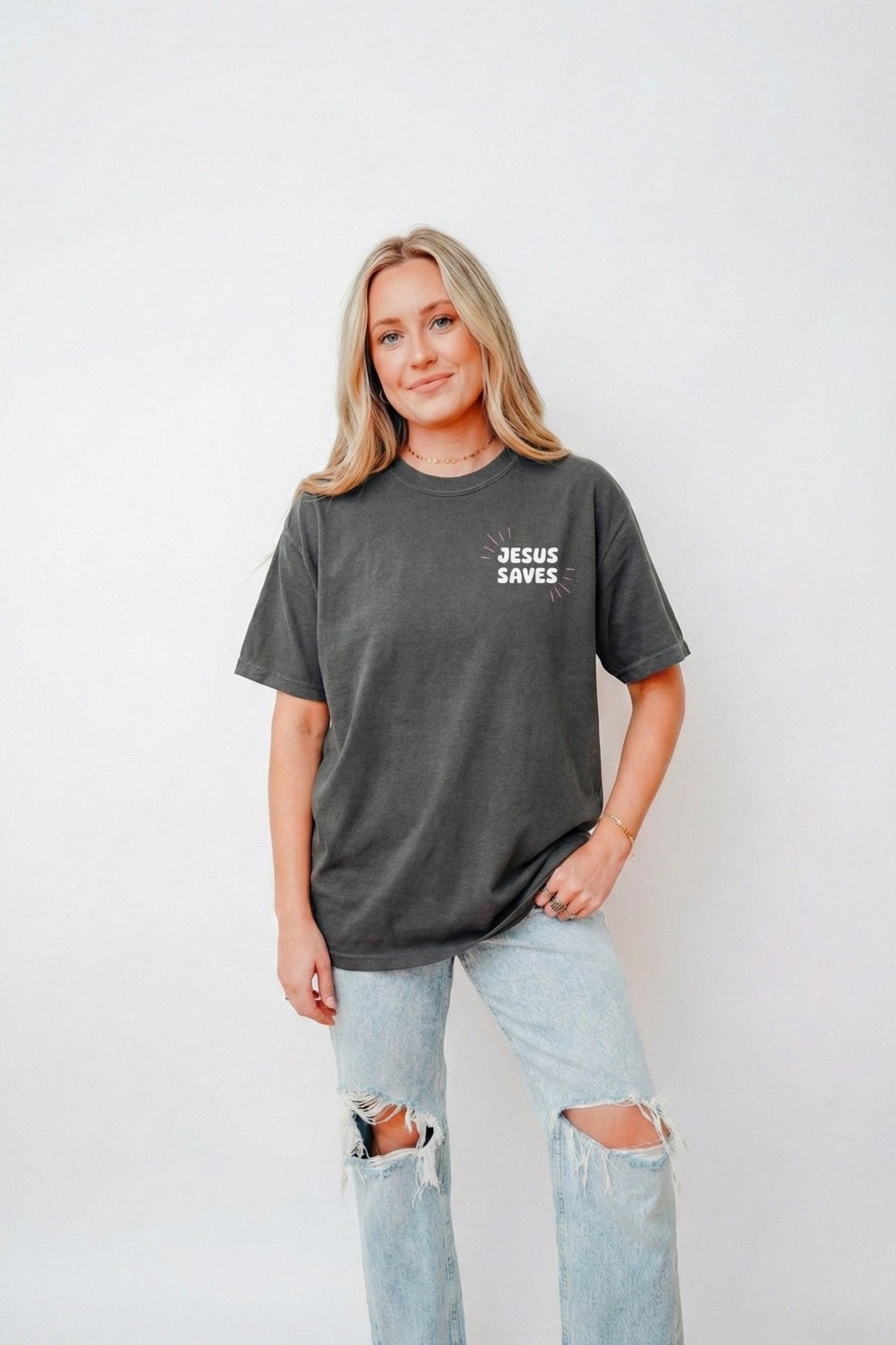 Jesus Saves Unisex Tee - Seek and Share Designs