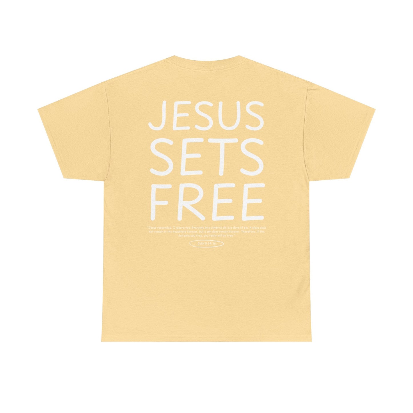 Jesus Sets Free Unisex Tee - Seek and Share Designs