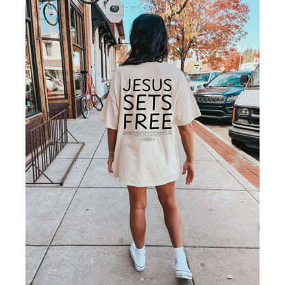 Jesus Sets Free Unisex Tee - Seek and Share Designs
