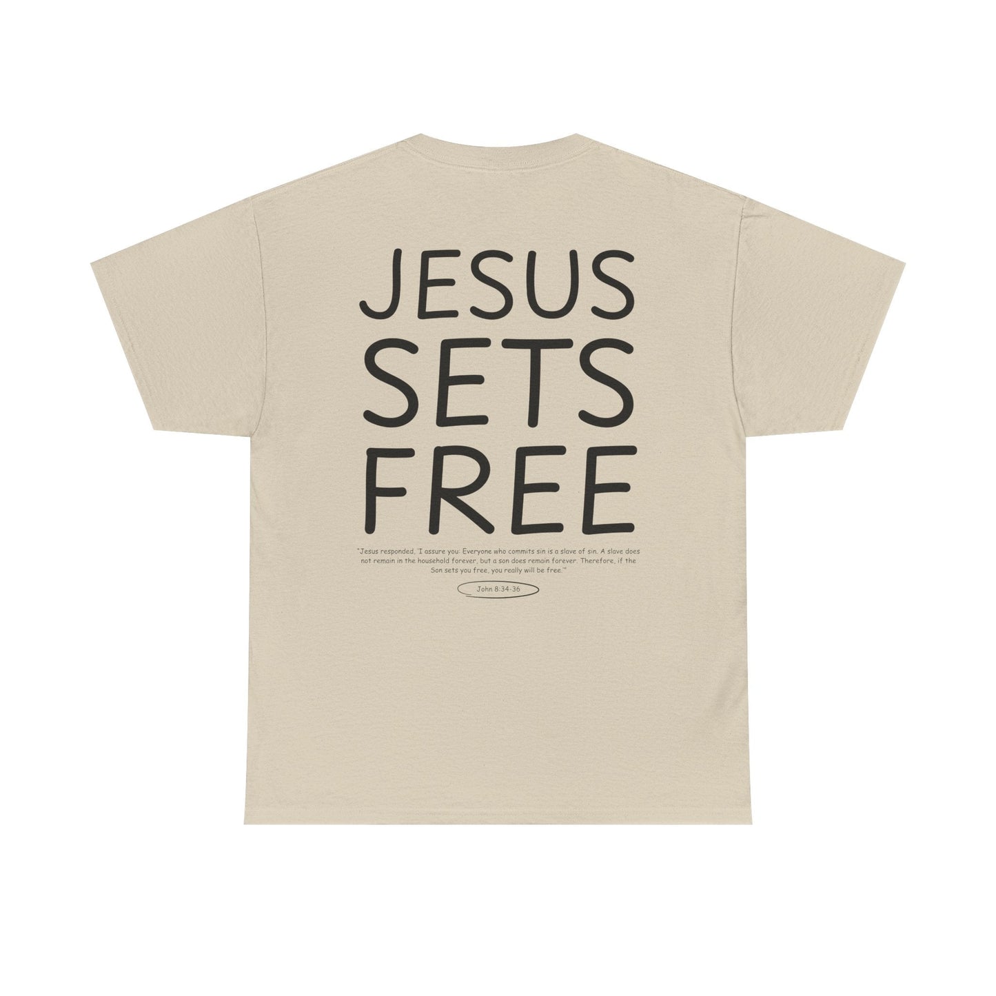 Jesus Sets Free Unisex Tee - Seek and Share Designs