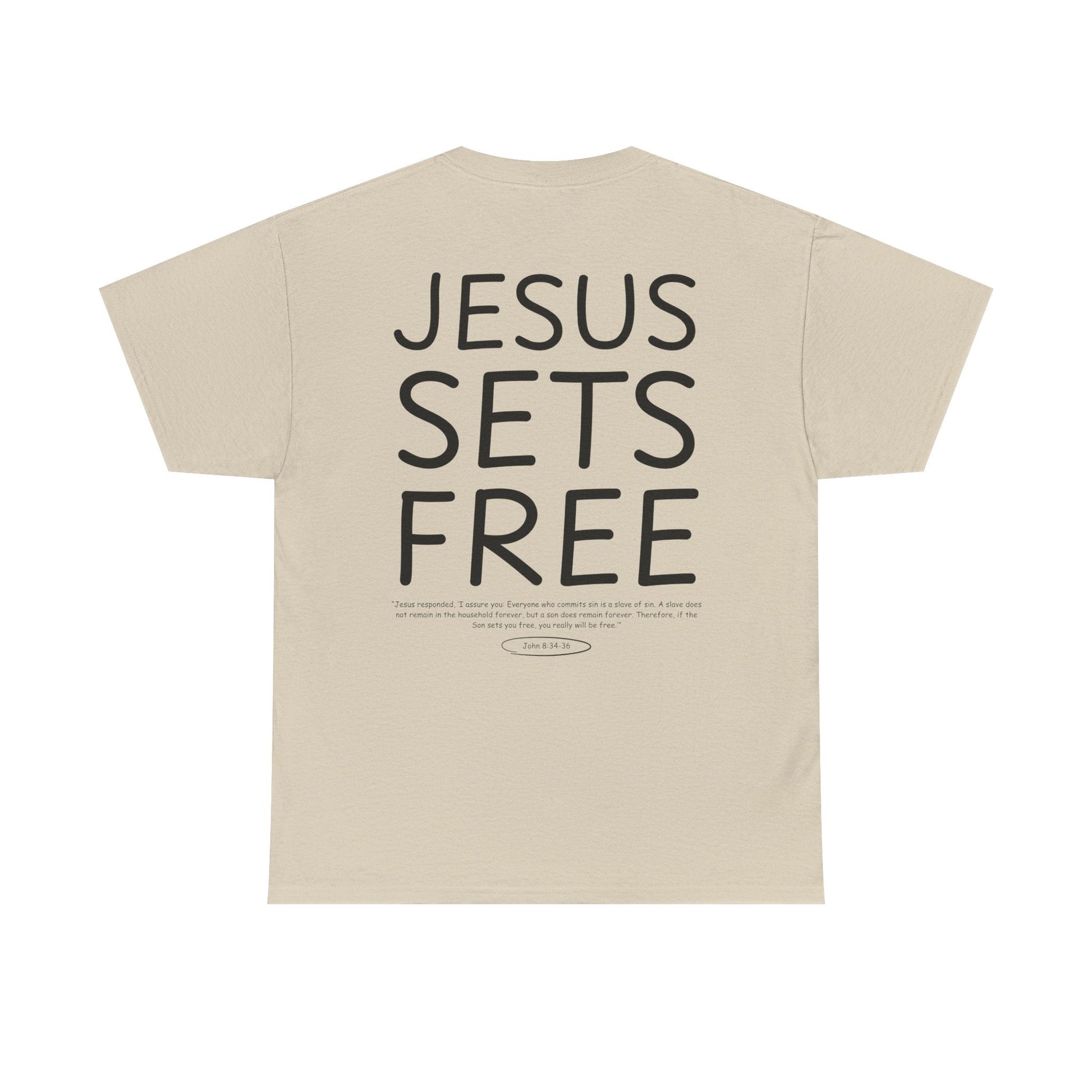 Jesus Sets Free Unisex Tee - Seek and Share Designs