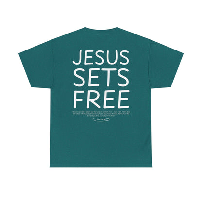 Jesus Sets Free Unisex Tee - Seek and Share Designs