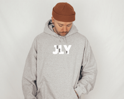 JLY Jesus Loves You Adult Unisex Hoodie - Seek and Share Designs
