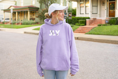 JLY Jesus Loves You Adult Unisex Hoodie - Seek and Share Designs