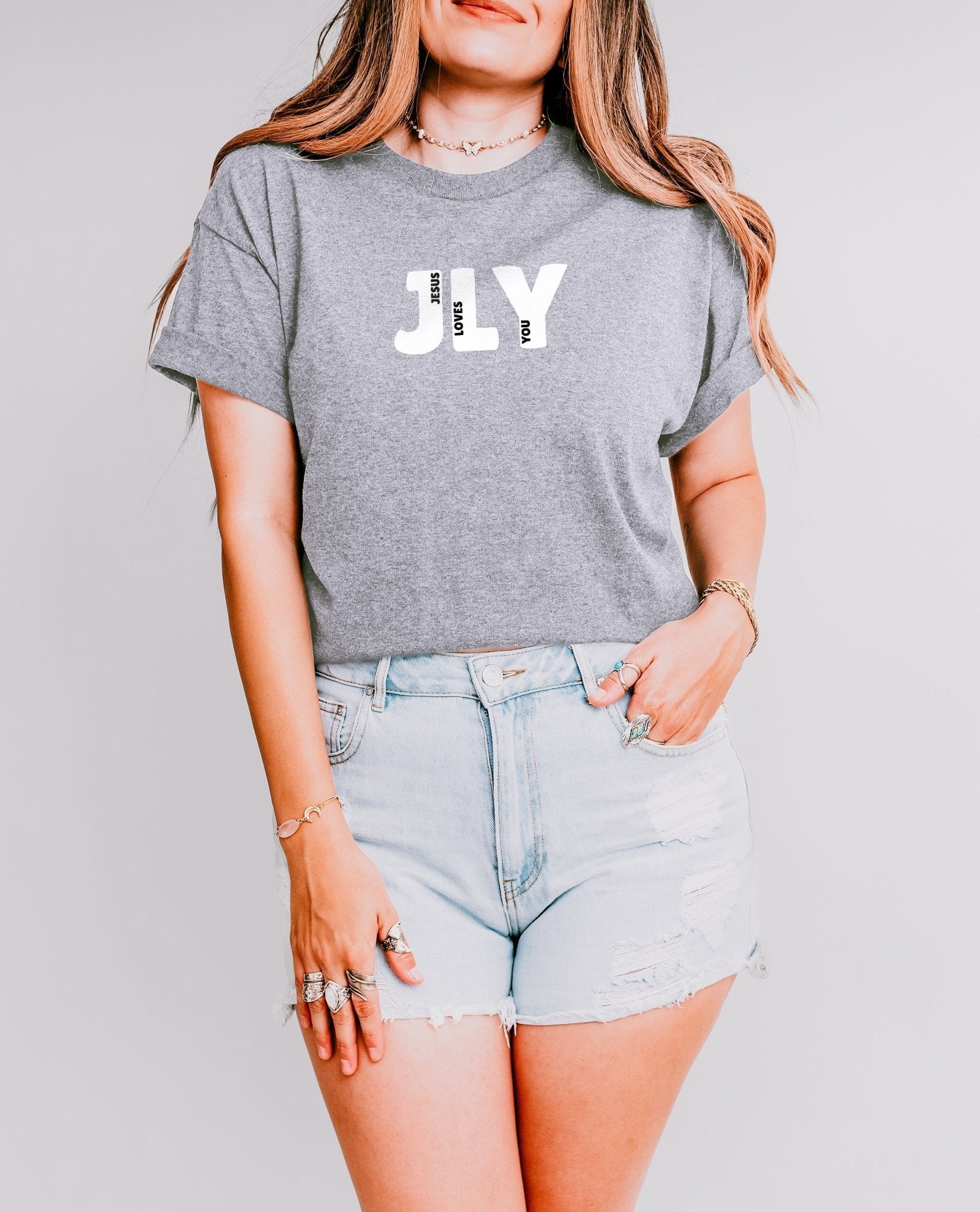 JLY Jesus Loves You Adult Unisex Tee - Seek and Share Designs