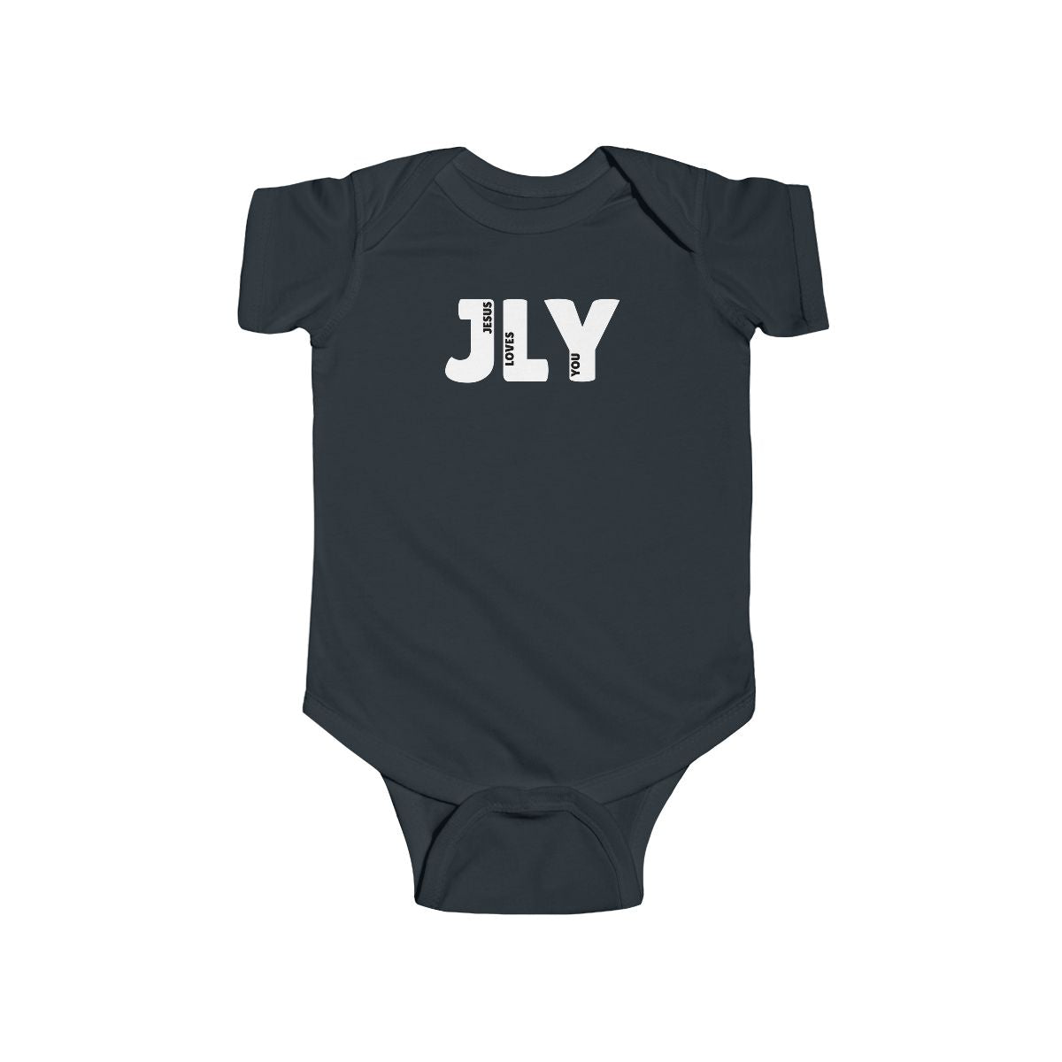 JLY Jesus Loves You Black Unisex Shirts Family Matching - Baby through Adult sizes - Seek and Share Designs