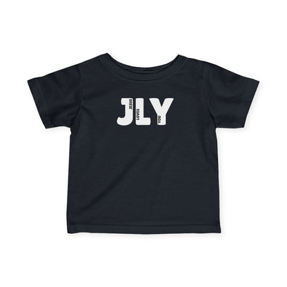 JLY Jesus Loves You Black Unisex Shirts Family Matching - Baby through Adult sizes - Seek and Share Designs