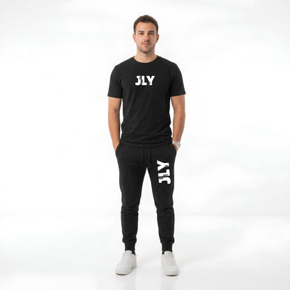 JLY (Jesus Loves You) Fleece-Lined Joggers - Seek and Share Designs