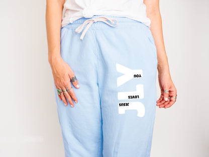 JLY (Jesus Loves You) Joggers - Seek and Share Designs