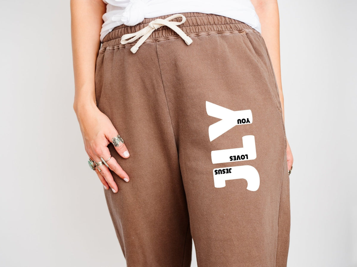 JLY (Jesus Loves You) Joggers - Seek and Share Designs