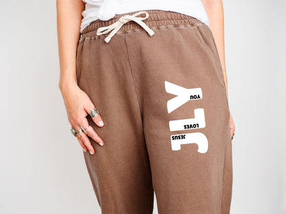 JLY (Jesus Loves You) Joggers - Seek and Share Designs