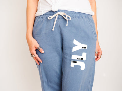 JLY (Jesus Loves You) Joggers - Seek and Share Designs