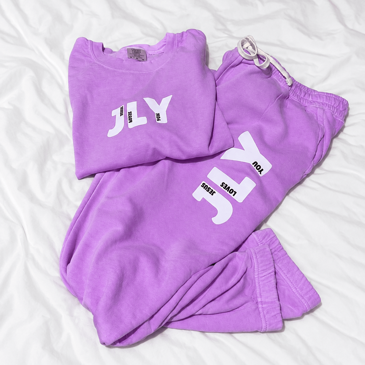 JLY (Jesus Loves You) Joggers - Seek and Share Designs
