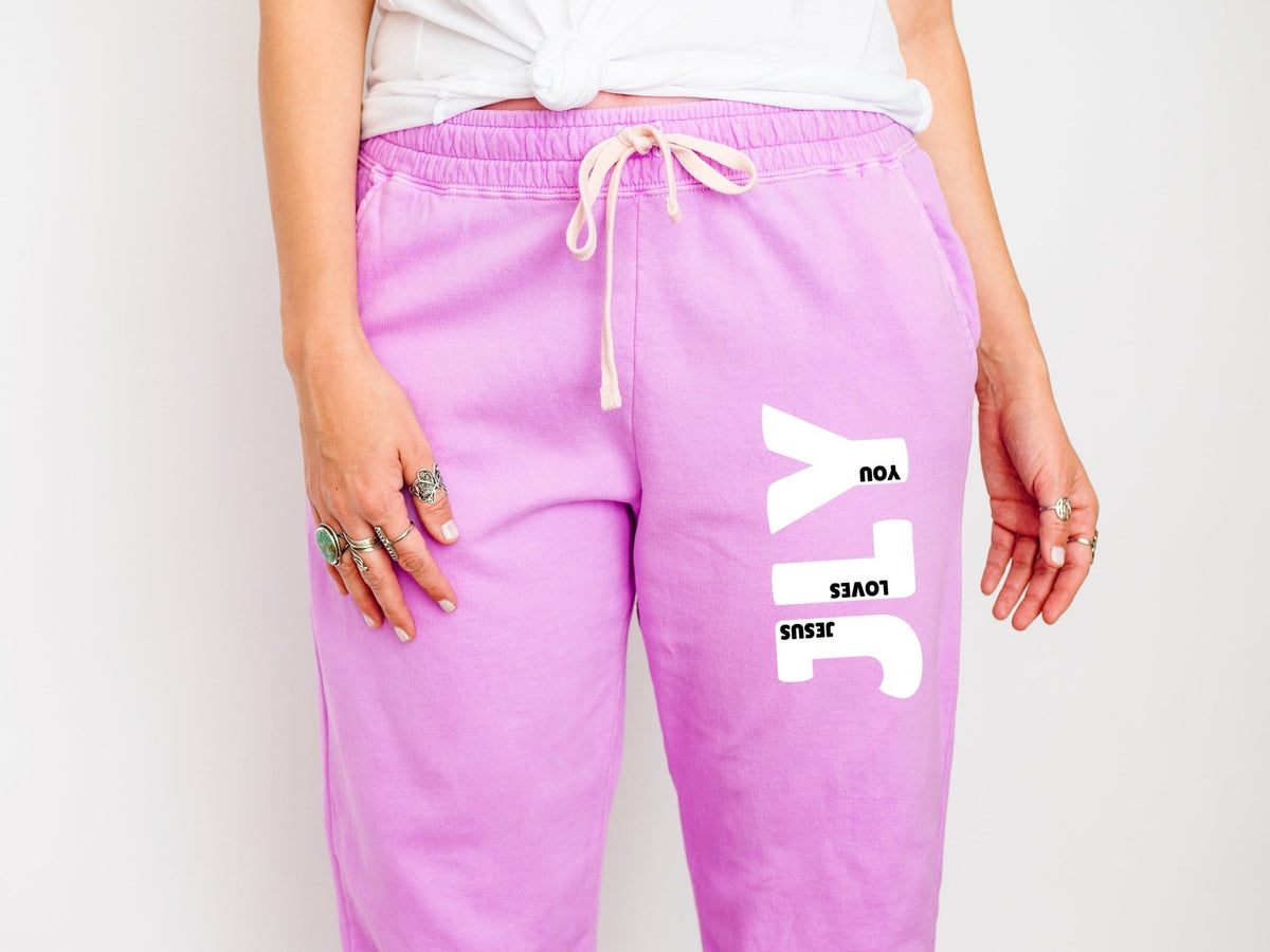 JLY (Jesus Loves You) Joggers - Seek and Share Designs