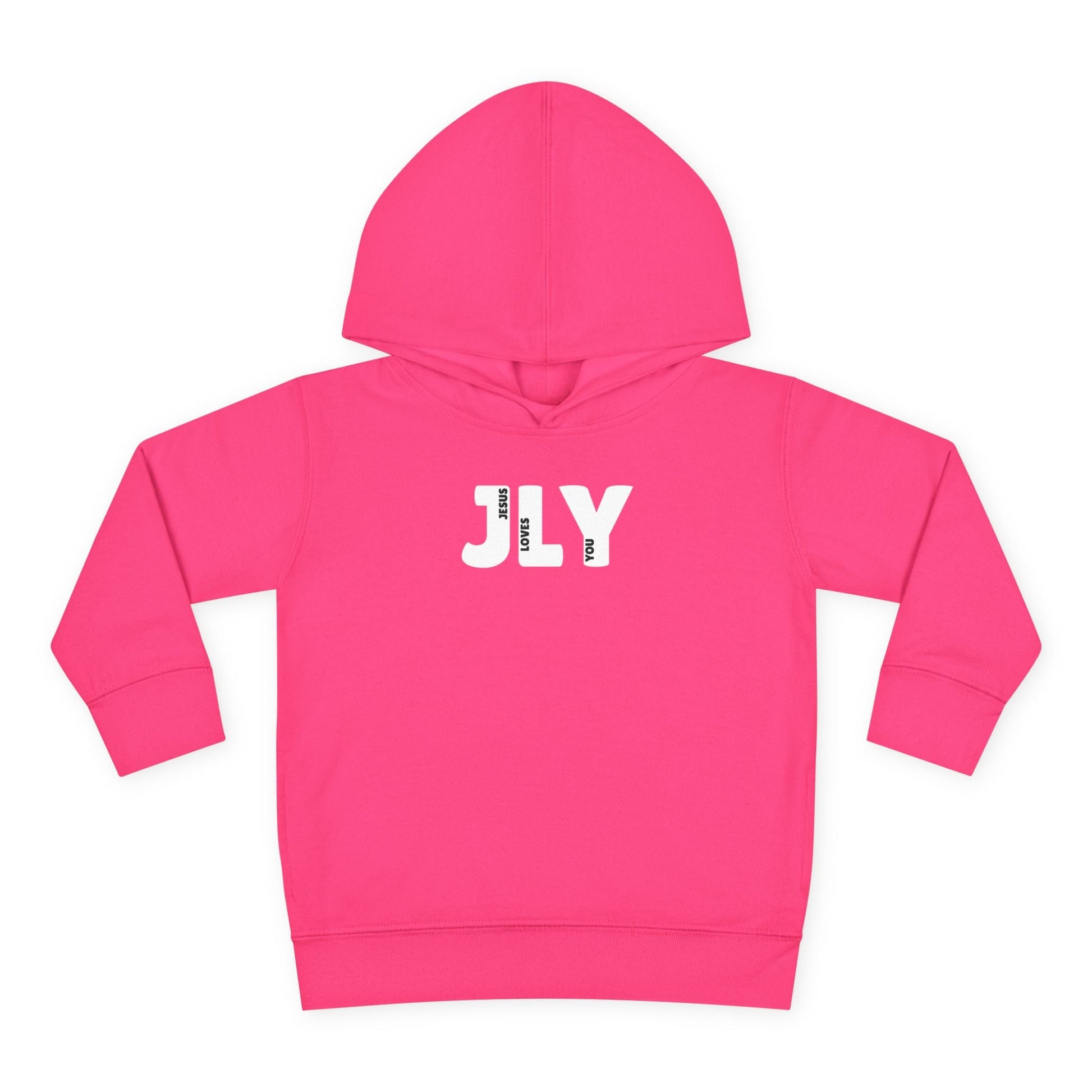 JLY Jesus Loves You Unisex Toddler Hoodie - Seek and Share Designs
