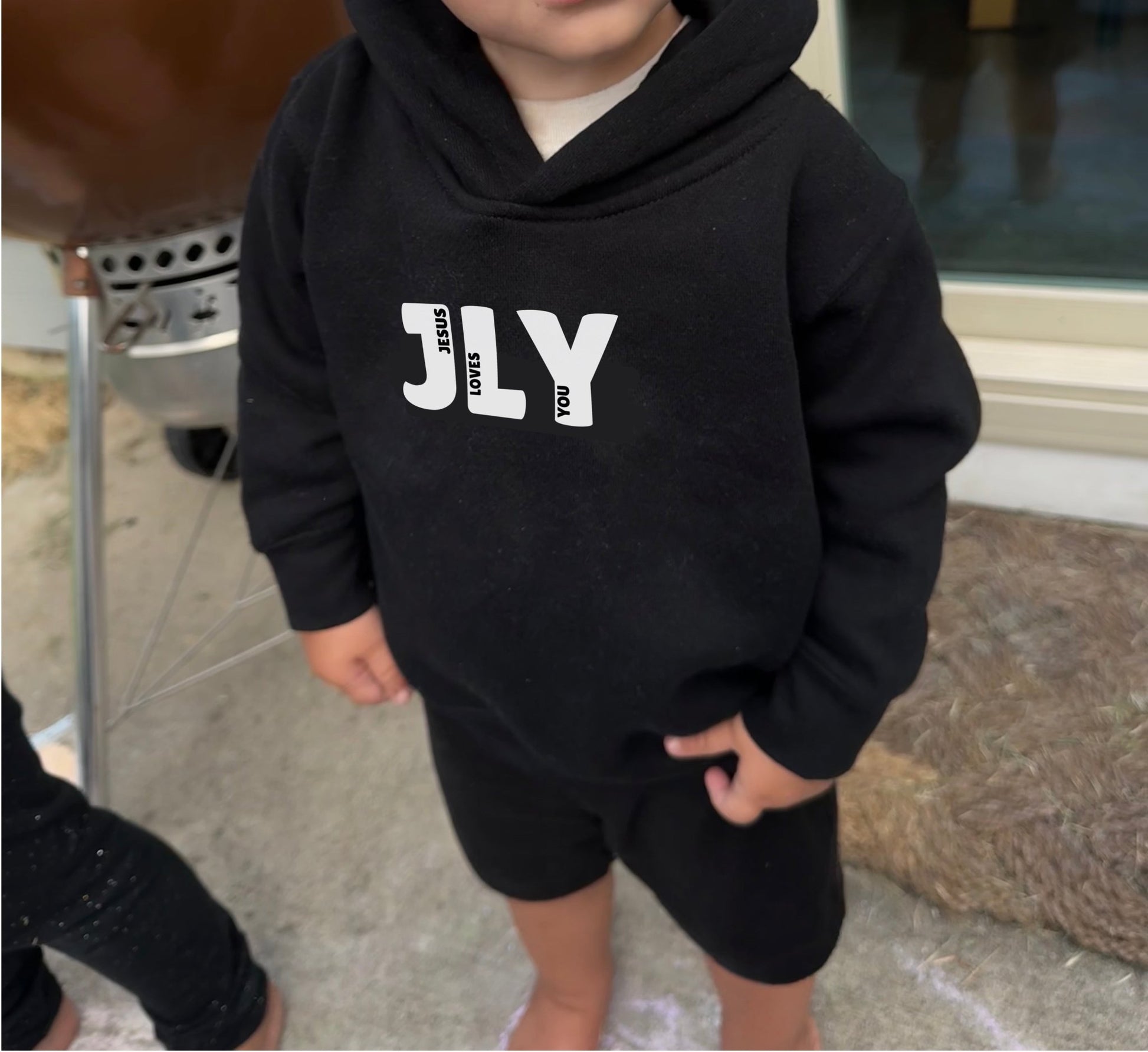 JLY Jesus Loves You Unisex Toddler Hoodie - Seek and Share Designs