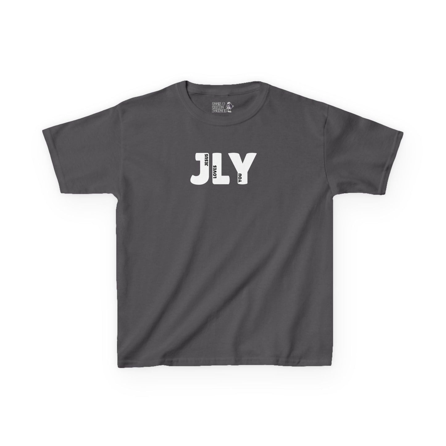 JLY Jesus Loves You Unisex Youth Tee - Seek and Share Designs