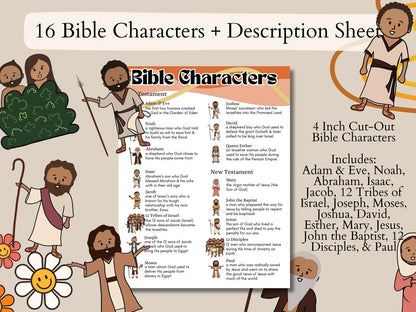 Kids Bible Bundle - Bible Timeline, Books of the Bible in Chronological Order, Bible Characters, & More! - Seek and Share Designs