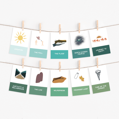 Kids Bible Timeline and Flashcards - Digital Download - Seek and Share Designs