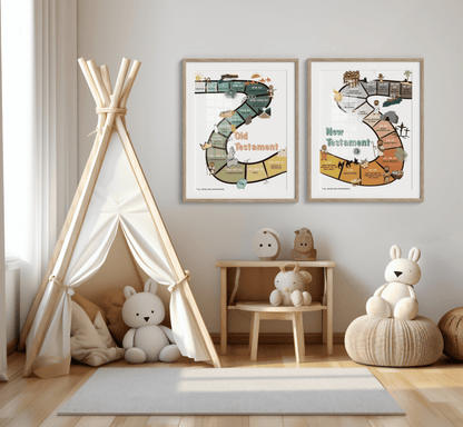 Kids Bible Timeline Poster - Digital Download - Seek and Share Designs