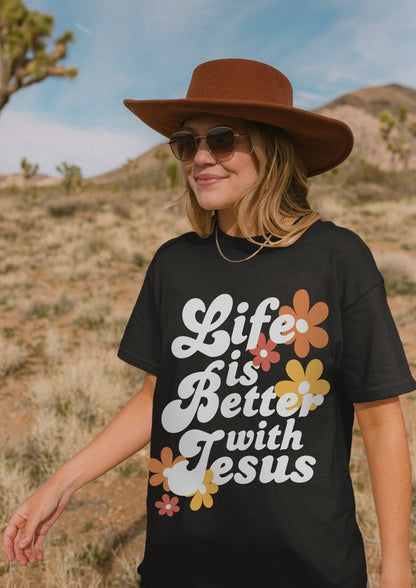 Life is Better with Jesus Unisex Tee - Seek and Share Designs