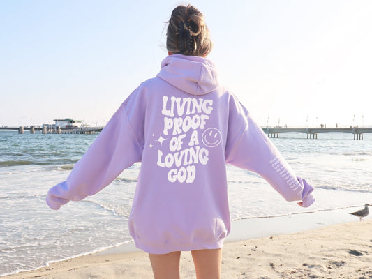 Living Proof of a Loving God Unisex Hoodie - Seek and Share Designs