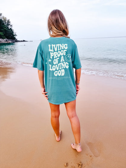 Living Proof of a Loving God Unisex Tee - Seek and Share Designs