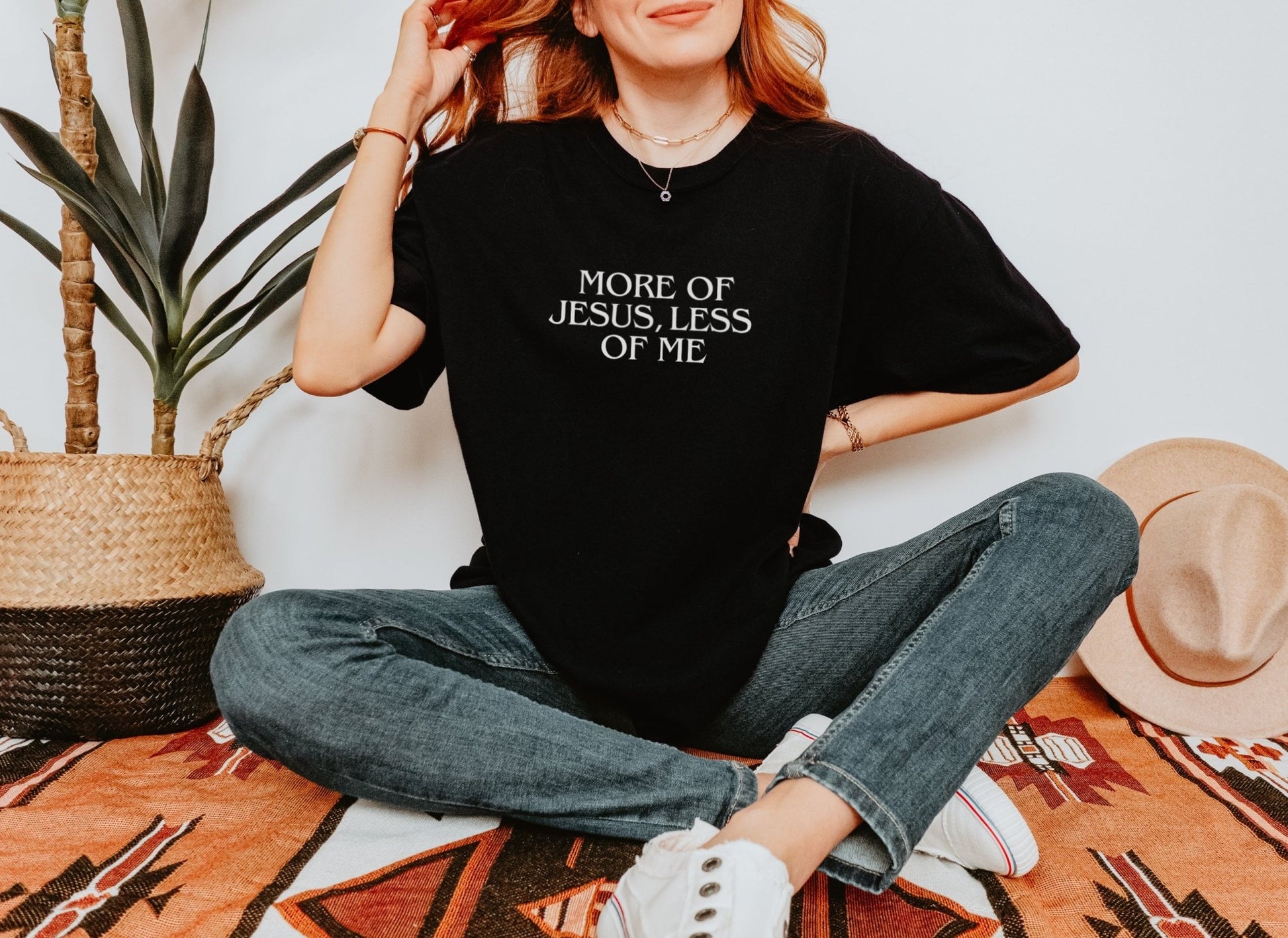 More of Jesus, Less of Me Comfort Colors Unisex Tee - Seek and Share Designs