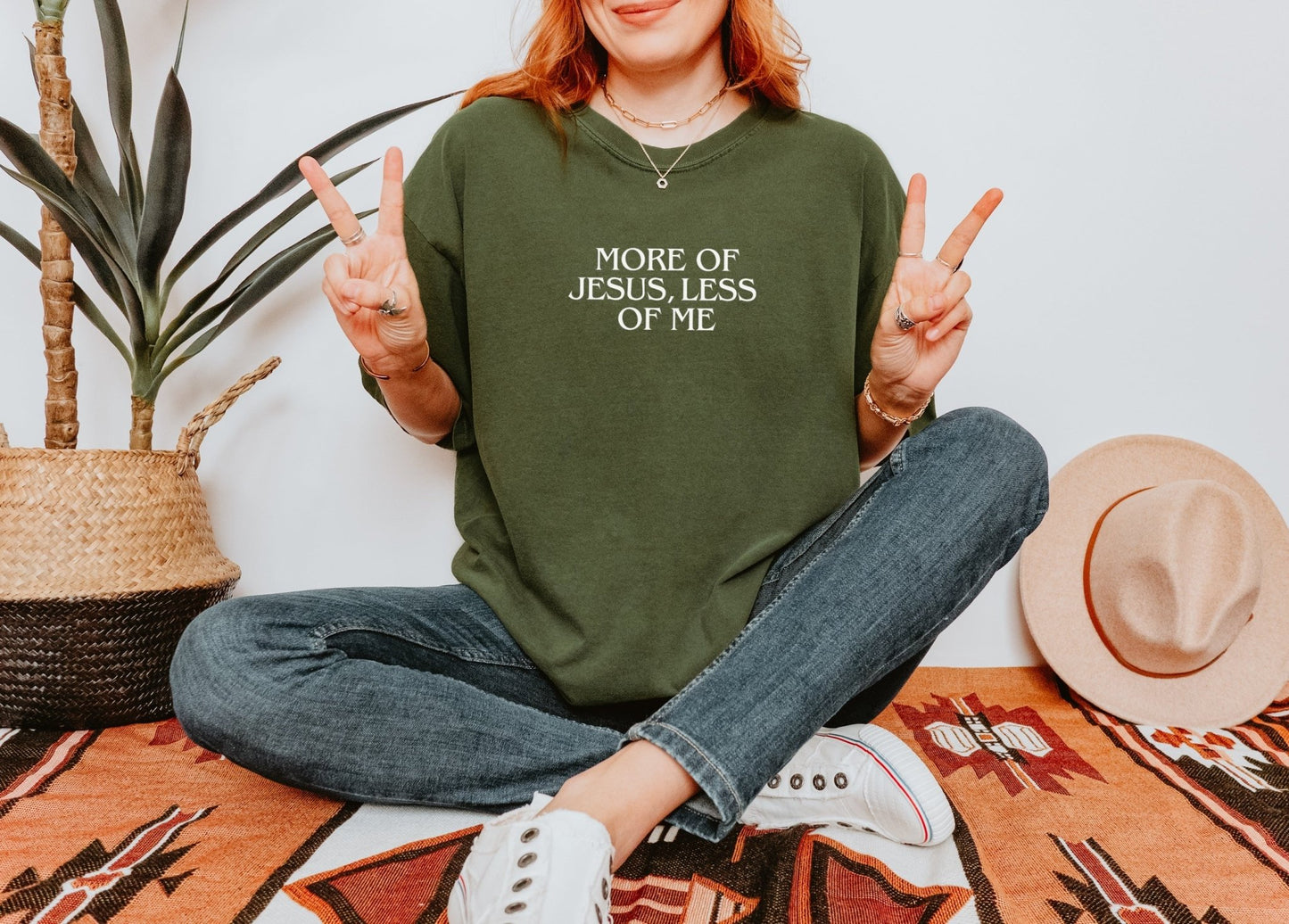 More of Jesus, Less of Me Comfort Colors Unisex Tee - Seek and Share Designs