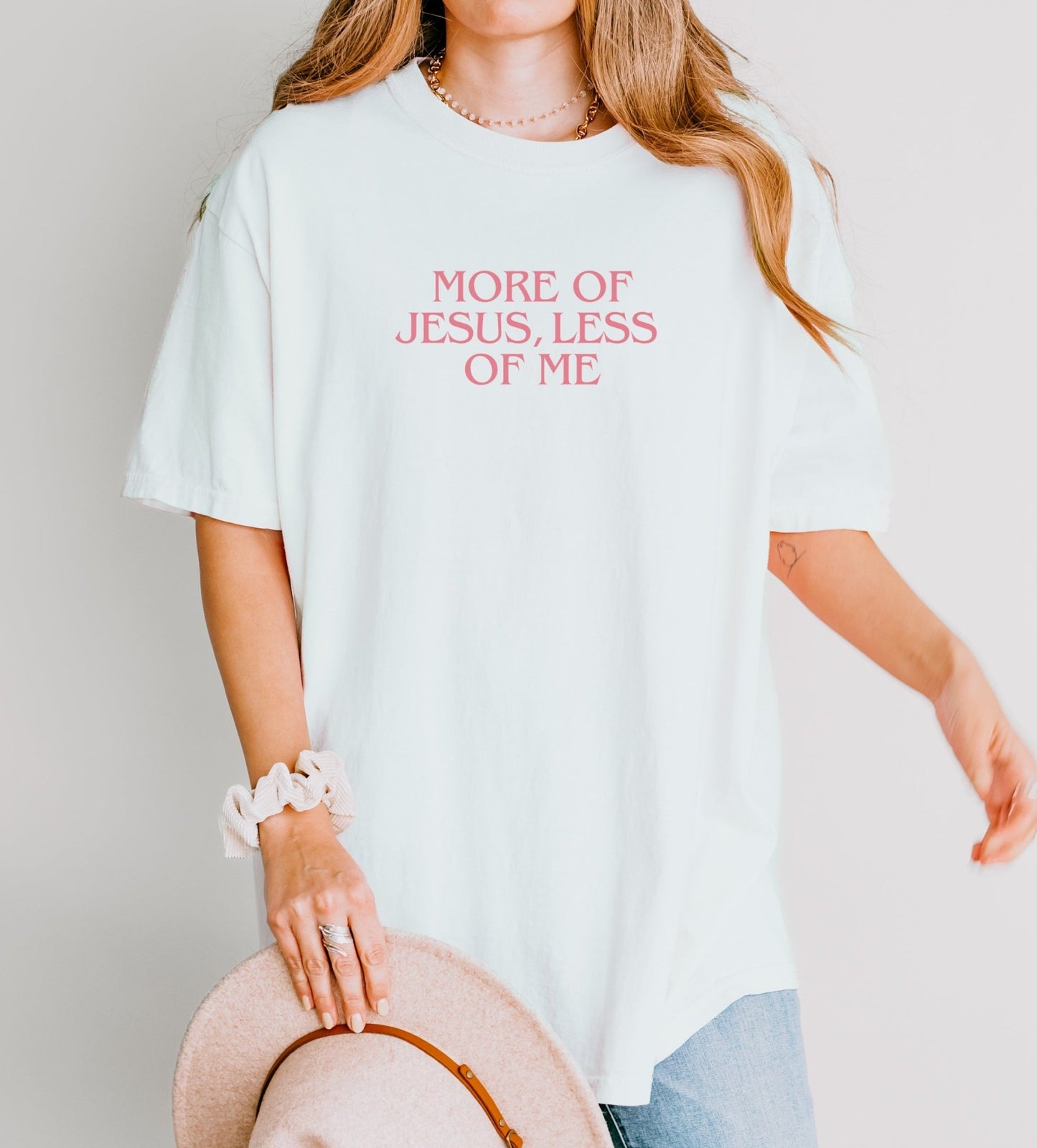 More of Jesus, Less of Me Comfort Colors Unisex Tee - Seek and Share Designs