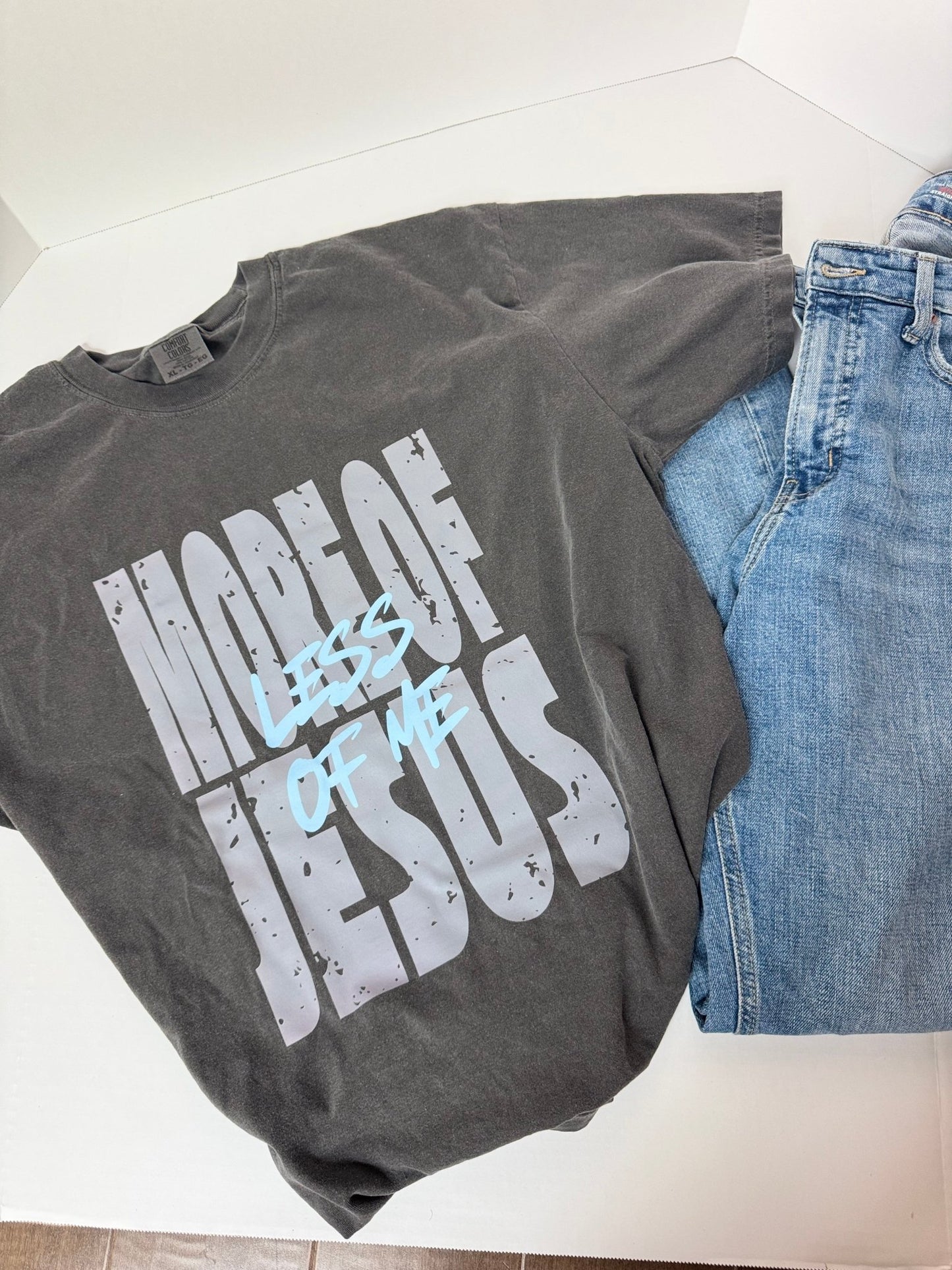 More of Jesus Less of Me Unisex Tee - Seek and Share Designs